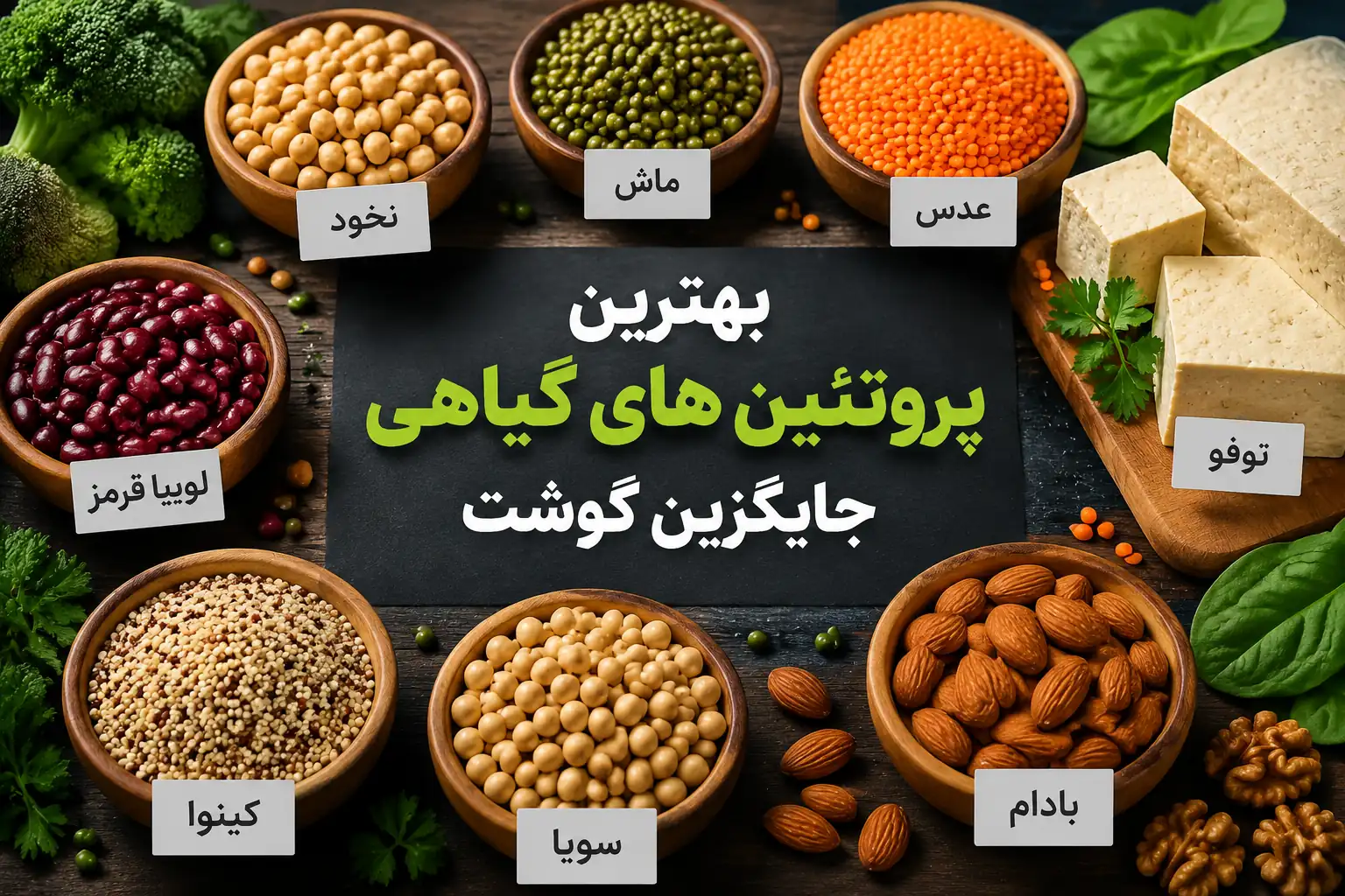 بهترین پروتئین های گیاهی جایگزین گوشت؛ راهنمای کامل برای تغذیه سالم