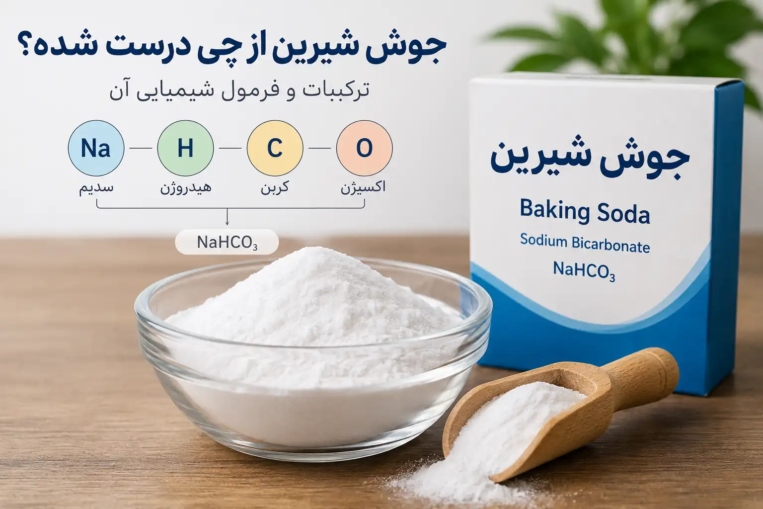 جوش شیرین از چی درست شده؟ ترکیبات و فرمول شیمیایی آن